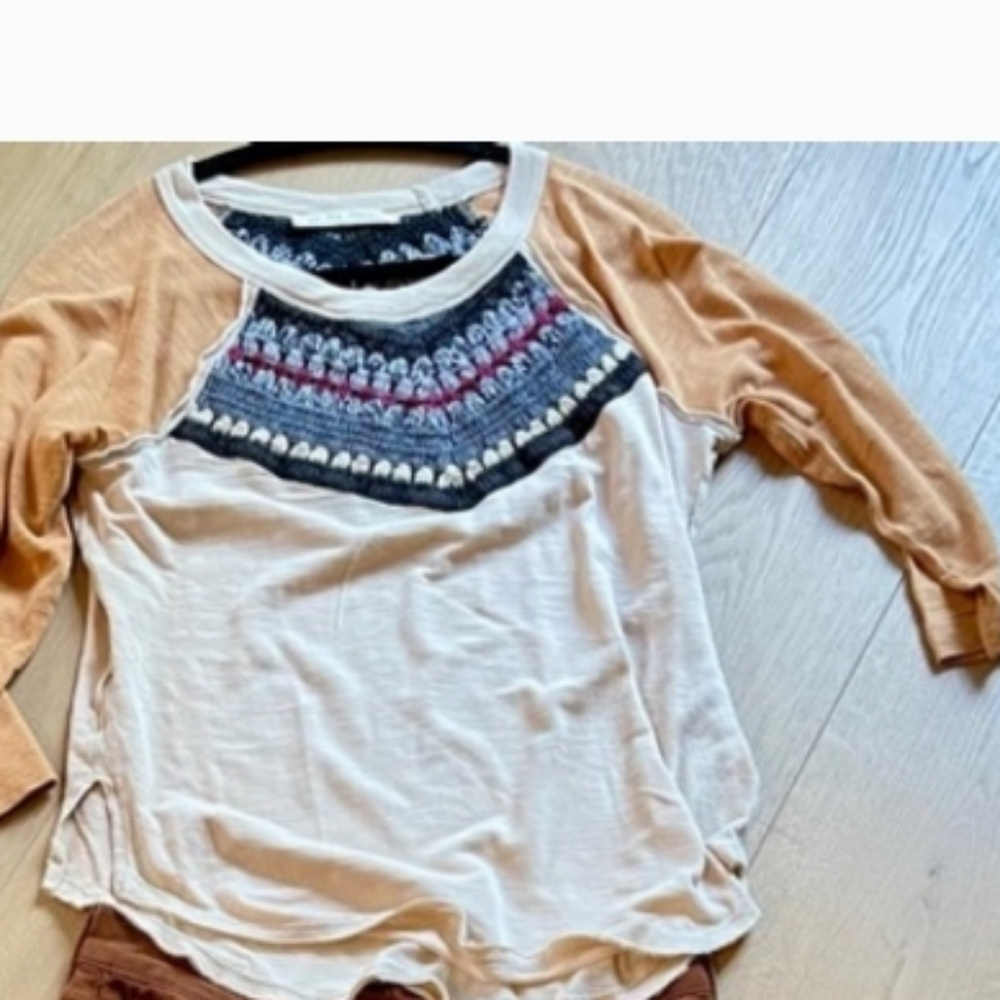 FREE PEOPLE WOVEN PULL ON TOP